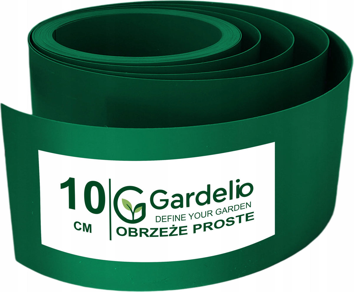 Garden lawn edging straight GARDELIO green height 10cm x 20 meters