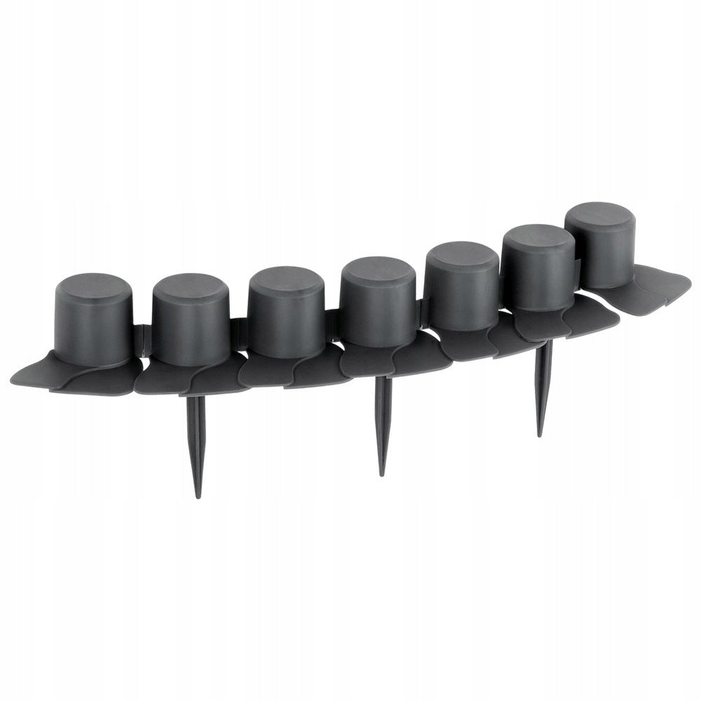 Garden palisade grey 220 cm 4 pcs. Product height 6 cm