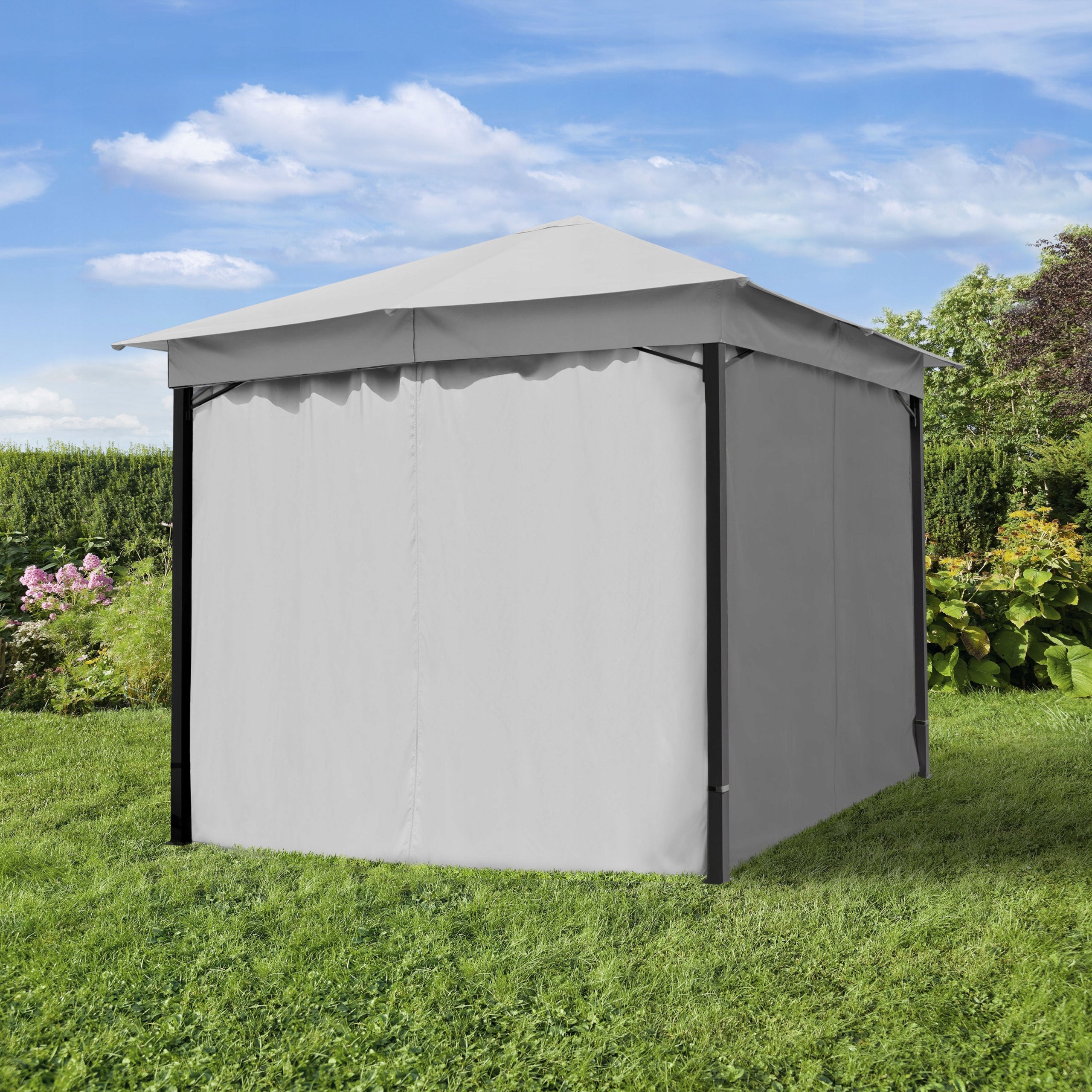 Garden pavilion 3x3 m Sunset Classic grey Manufacturer no brand