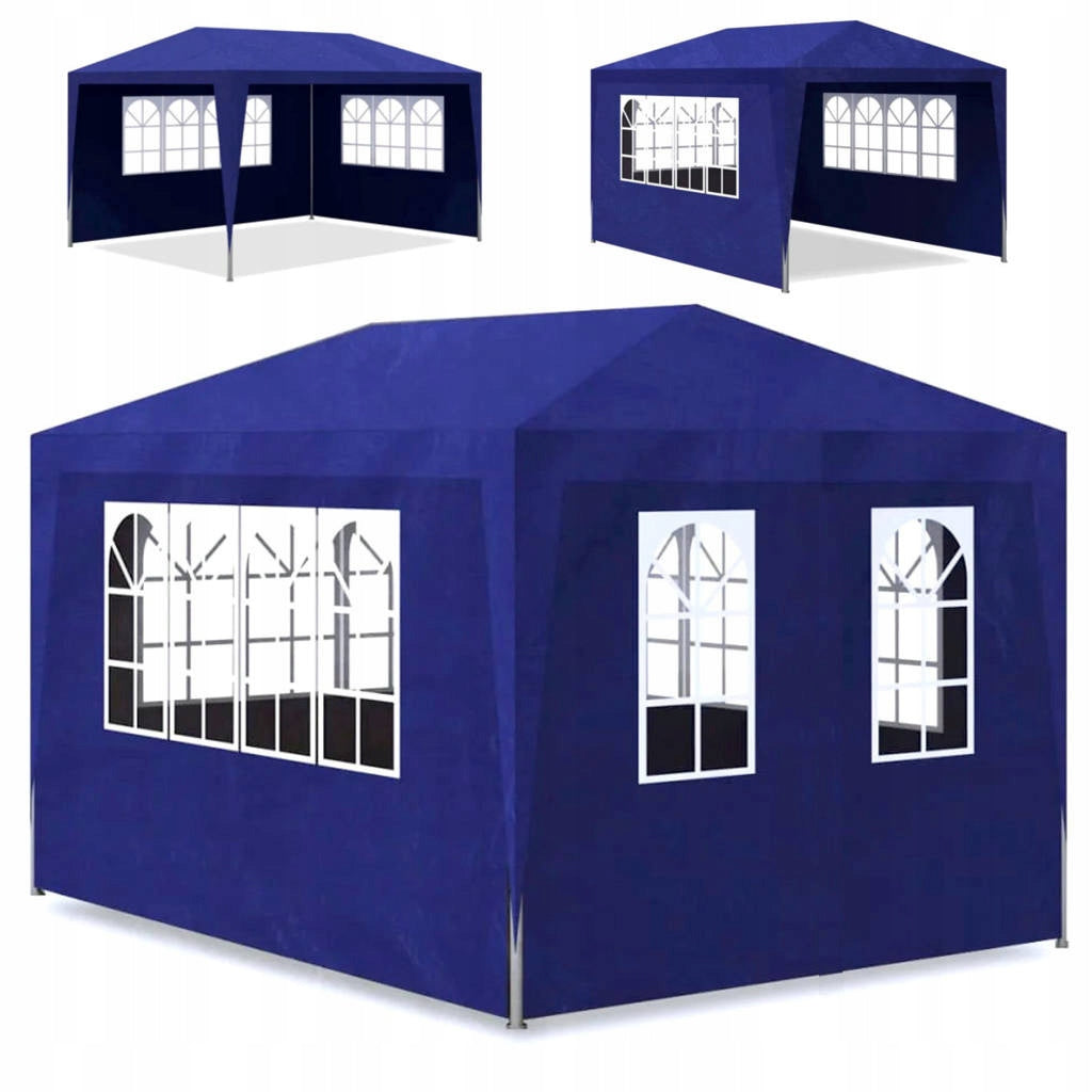Garden pavilion PE 3x4 m GAZEBO 4 window walls COMMERCIAL TENT Manufacturer Holla Garden