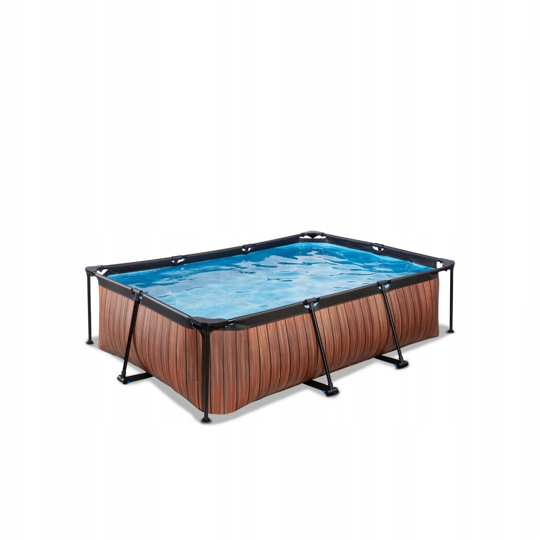 Garden pool frame 300x200x65 cm wood dome Exit Packaging status original