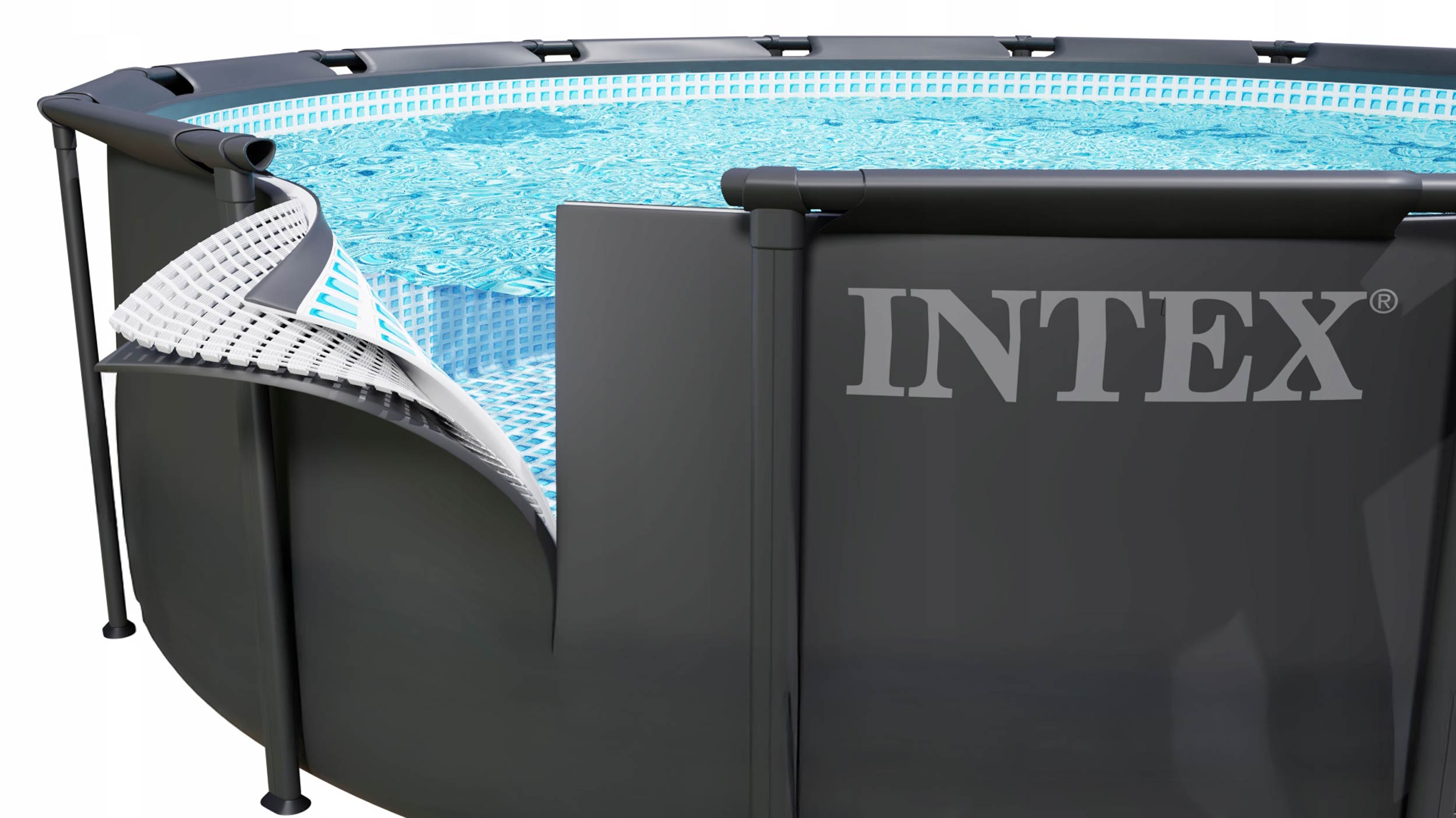 Garden rack pool with ladder pump 732x132 INTEX 26340ND MODEL 2026 Brand Intex