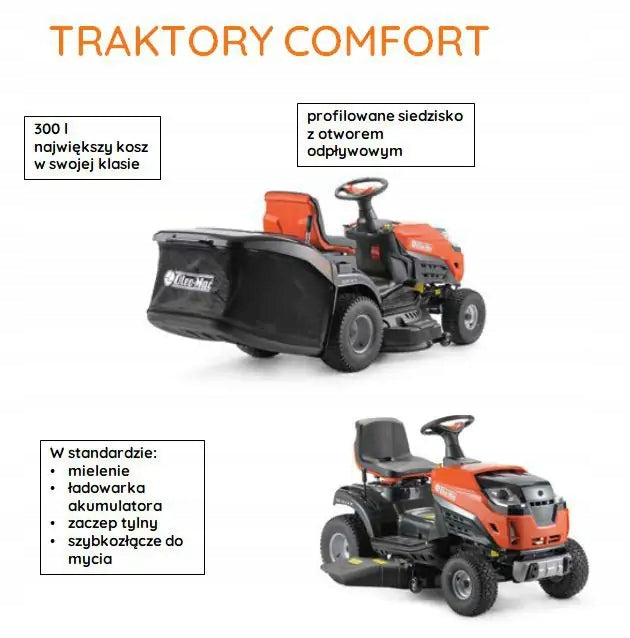 Garden tractor Oleo-Mac OM 92R/19 KV 586cm3 2-cylinders V2 19 KM 300L Manufacturer code 68059001