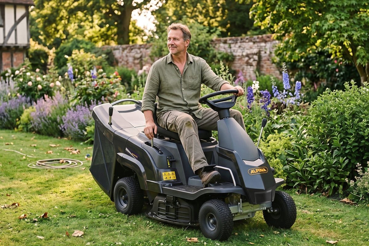 Garden tractor with basket 150L ALPINA BY STIGA AT2 66 QA 3in1 Mulching Manufacturer code 2T0053404/A22