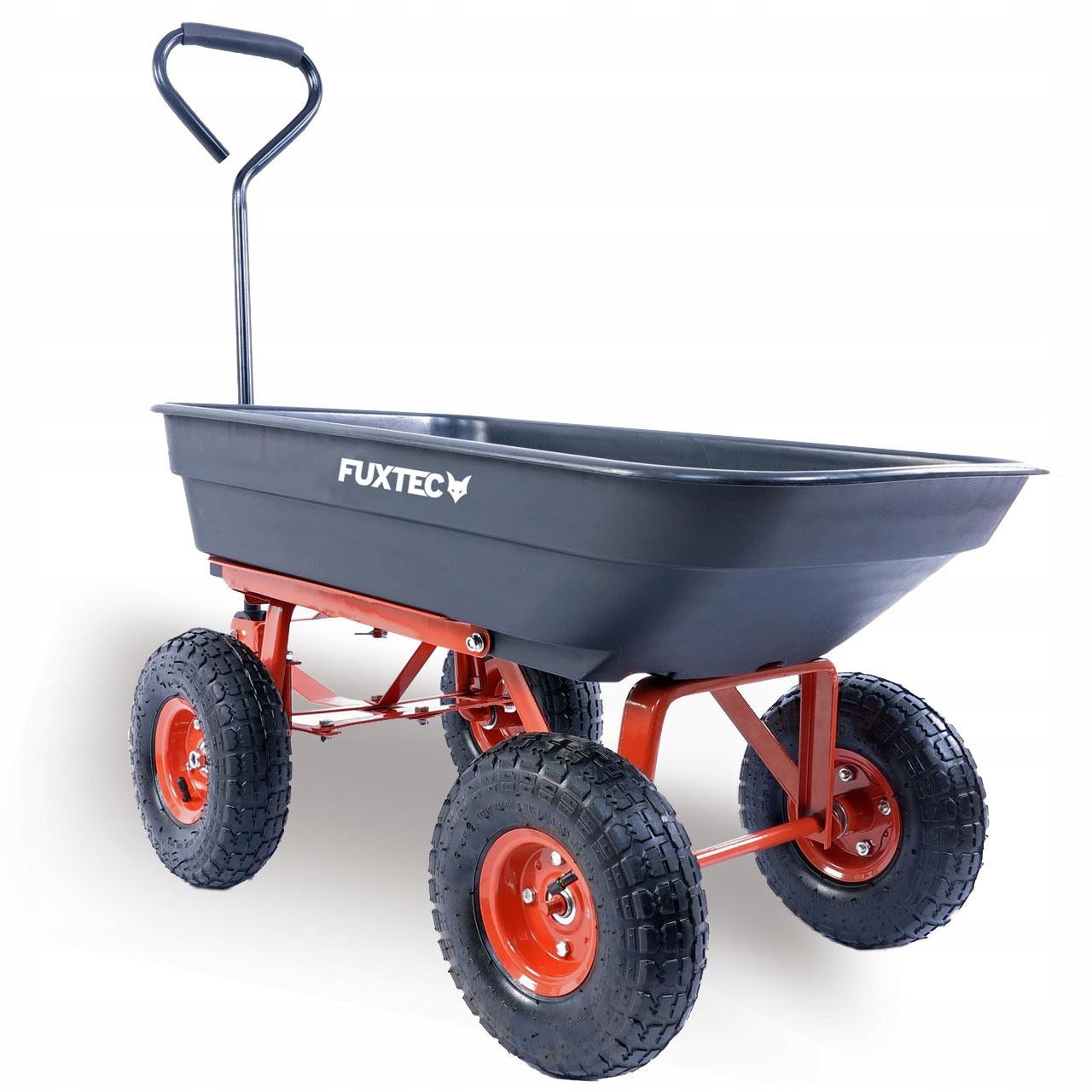 Garden transport trolley TRAILER WHEELBARROW light 300kg FUXTEC 4 wheels Packaging status original