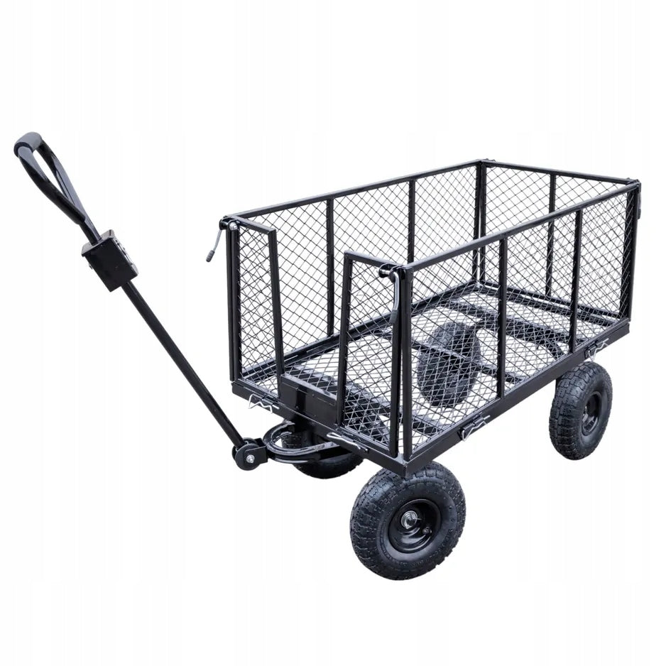 Garden trolley MAXI transport trailer tarpaulin black 250l 550kg Kind trolley