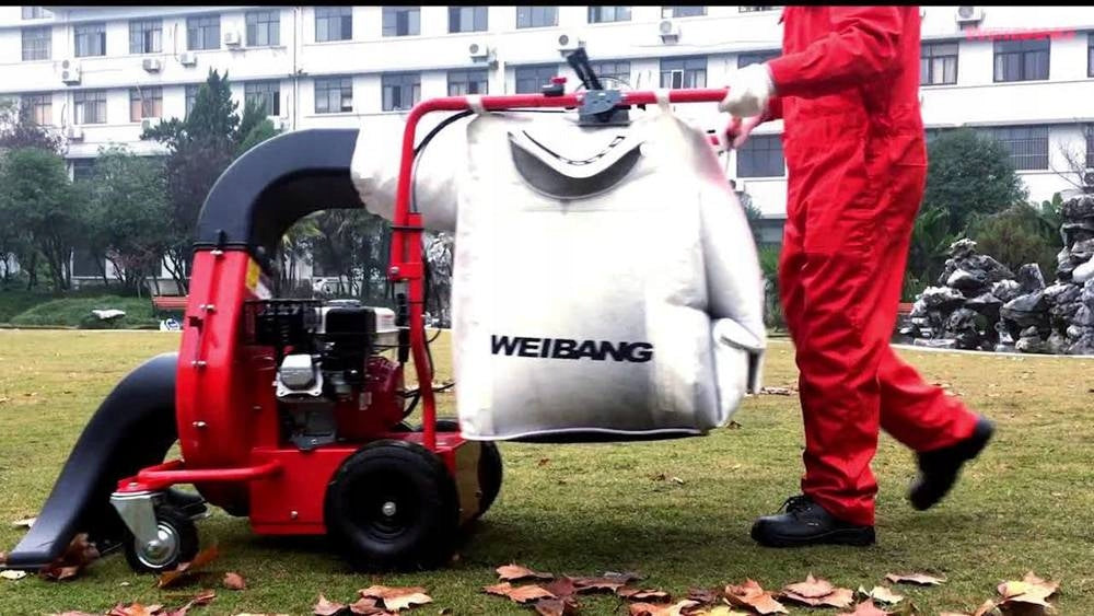 Garden vacuum cleaner combustion leaf blower with shredder 240 liters Output 63 m3/min