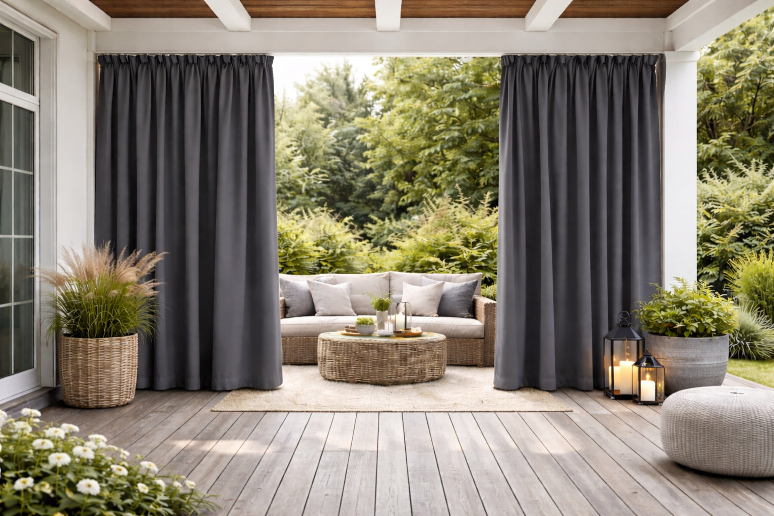 Garden waterproof curtain 155x180 for pergola gazebo light graphite Manufacturer code 5905575583215