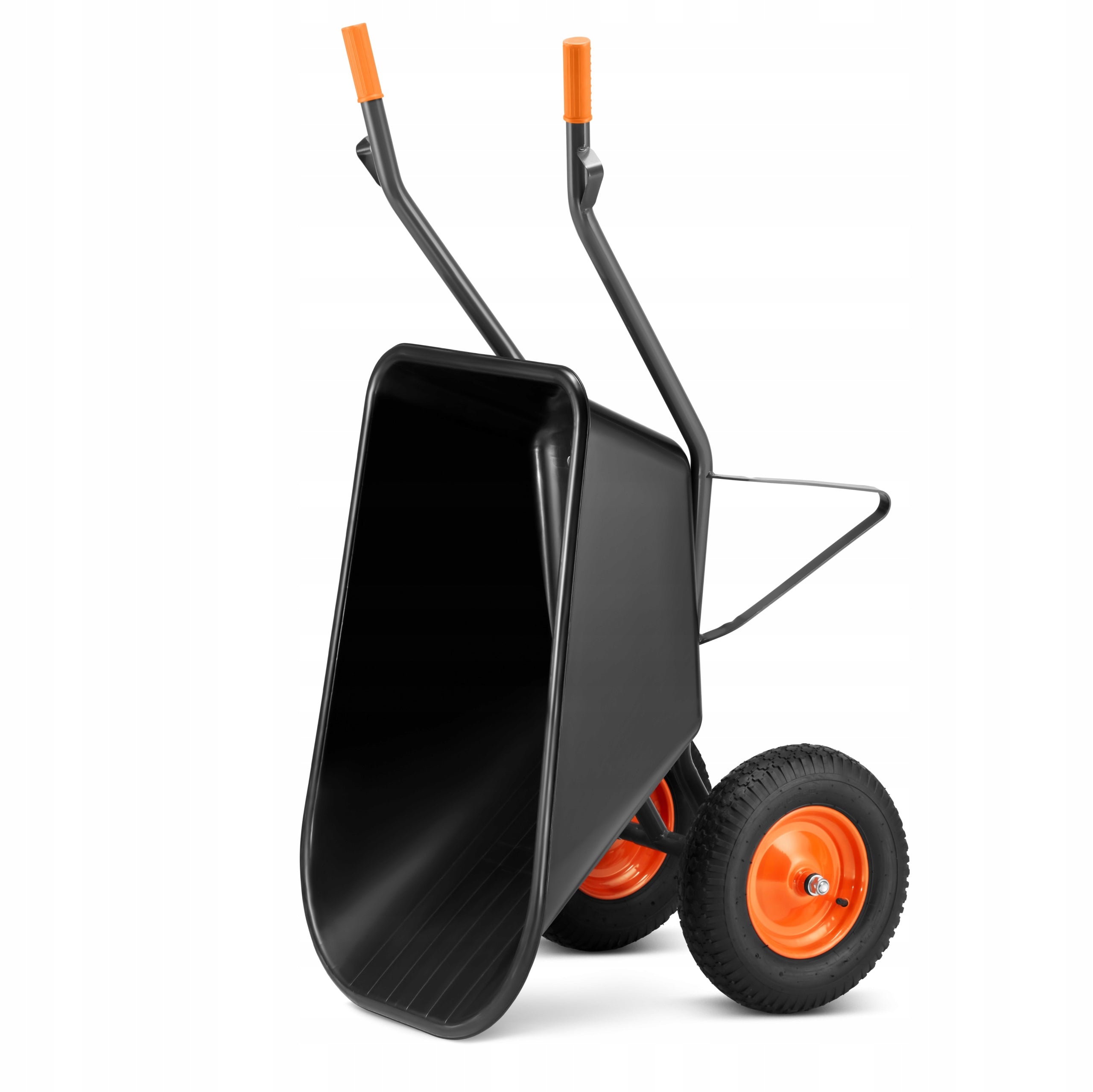 Garden wheelbarrow KOLEBA two-wheeled welded JAPANESE strong HIGHER 150L 390kg Capacity 150 l