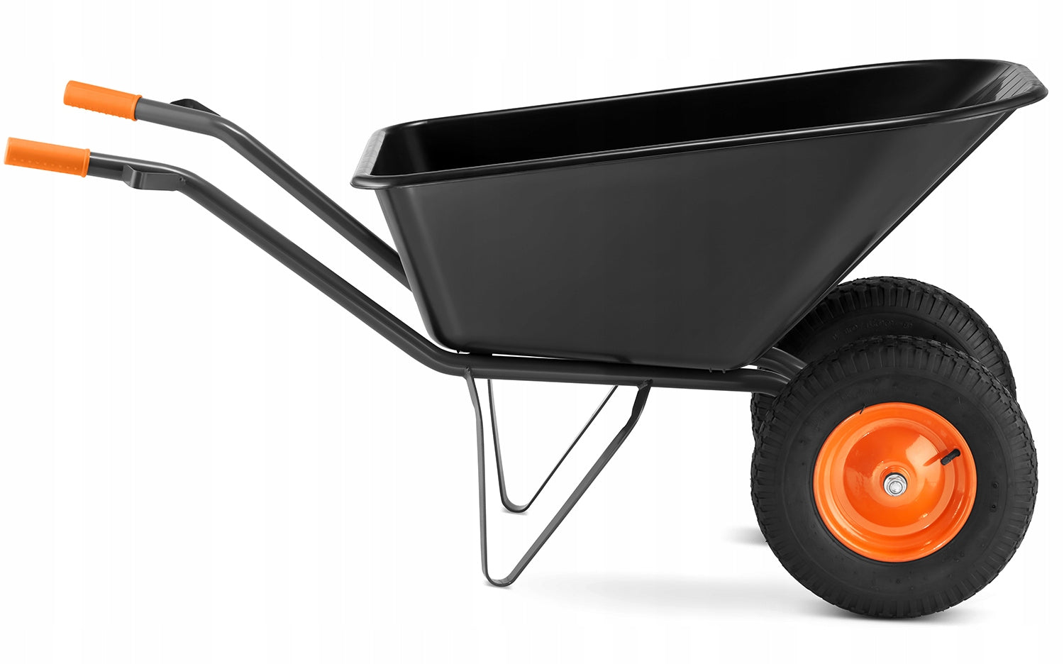 Garden wheelbarrow KOLEBA two-wheeled welded JAPANESE strong HIGHER 150L 390kg Manufacturer code OL-90.PL2
