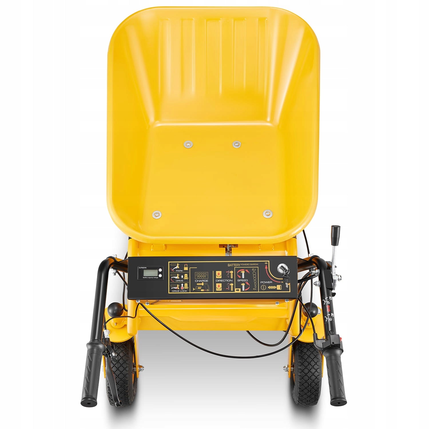 Garden wheelbarrow electric construction hauler HIGHER 500W 150kg 120L 48V Kind wheelbarrow