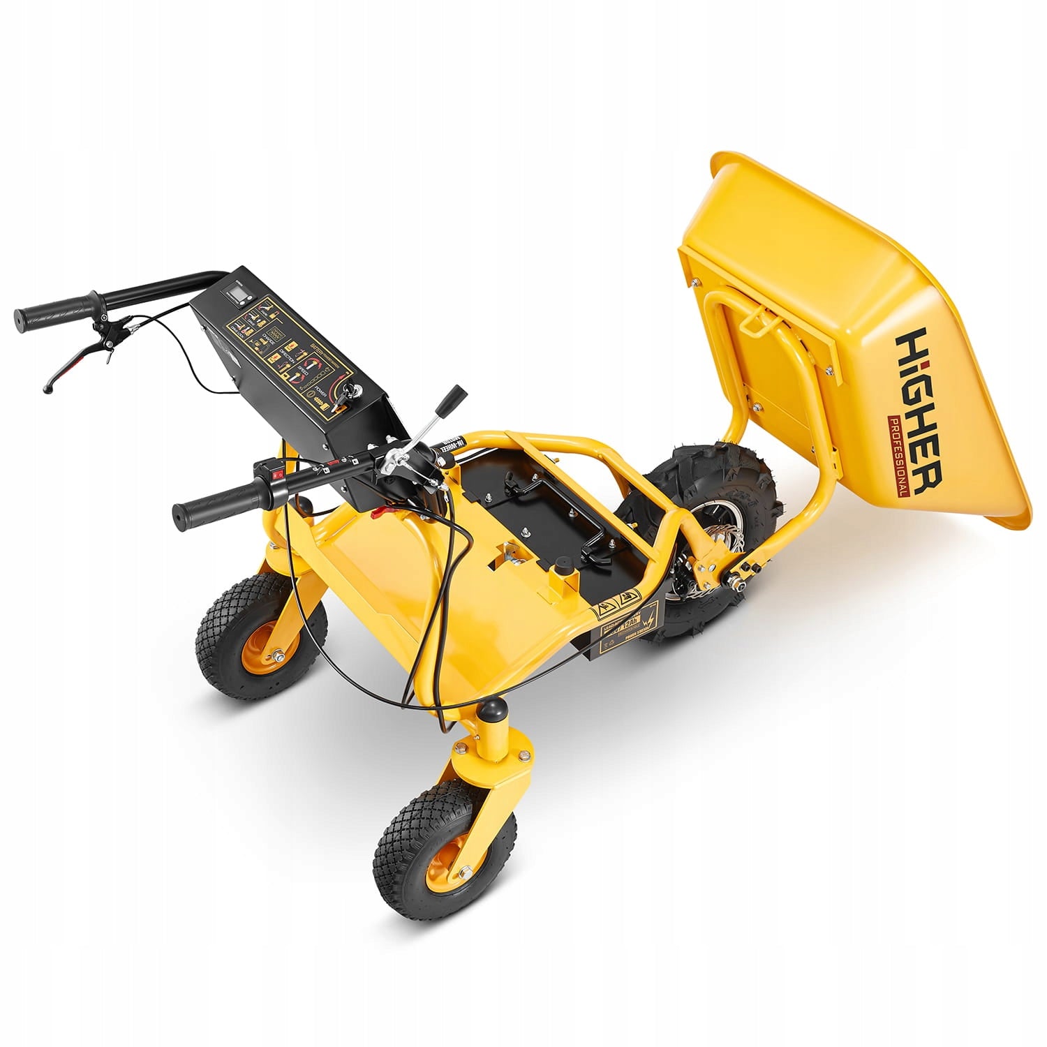 Garden wheelbarrow electric construction hauler HIGHER 500W 150kg 120L 48V Wheels number 3