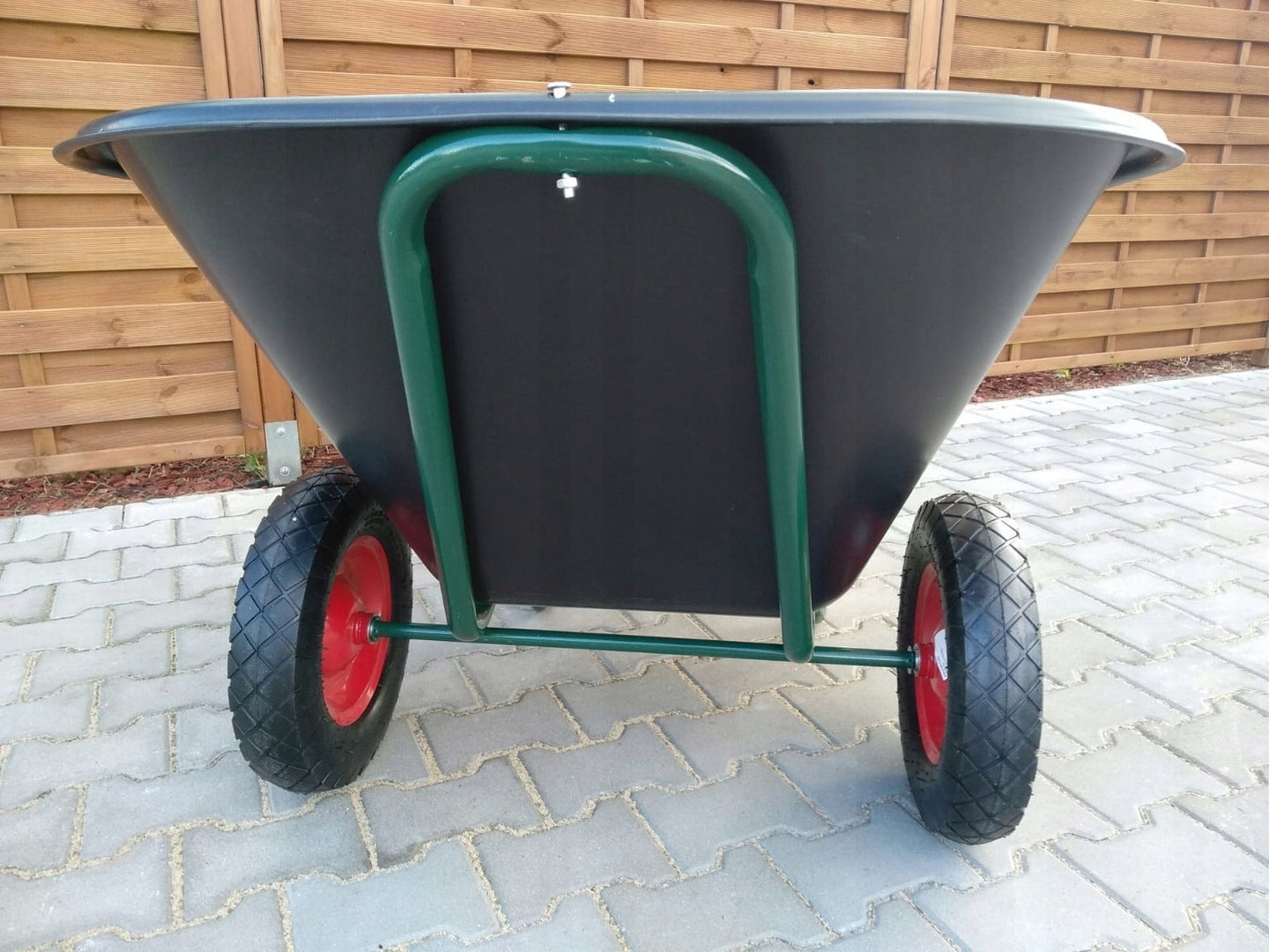 Garden wheelbarrow two-wheeled cradle feed trolley JAPANESE 350L PLASTIC Capacity 350 l