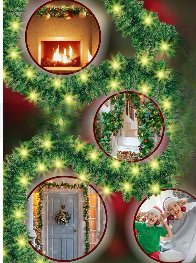 Garland KESSER 500 cm network green artificial Christmas tree (1104) Brand KESSER