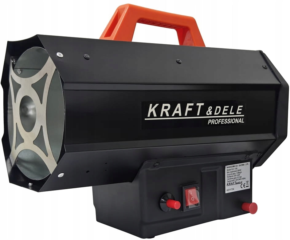 Gas heater 25 kW Kraft&Dele KD11734 + reducer and hose - radiator / Brand Kraft&Dele