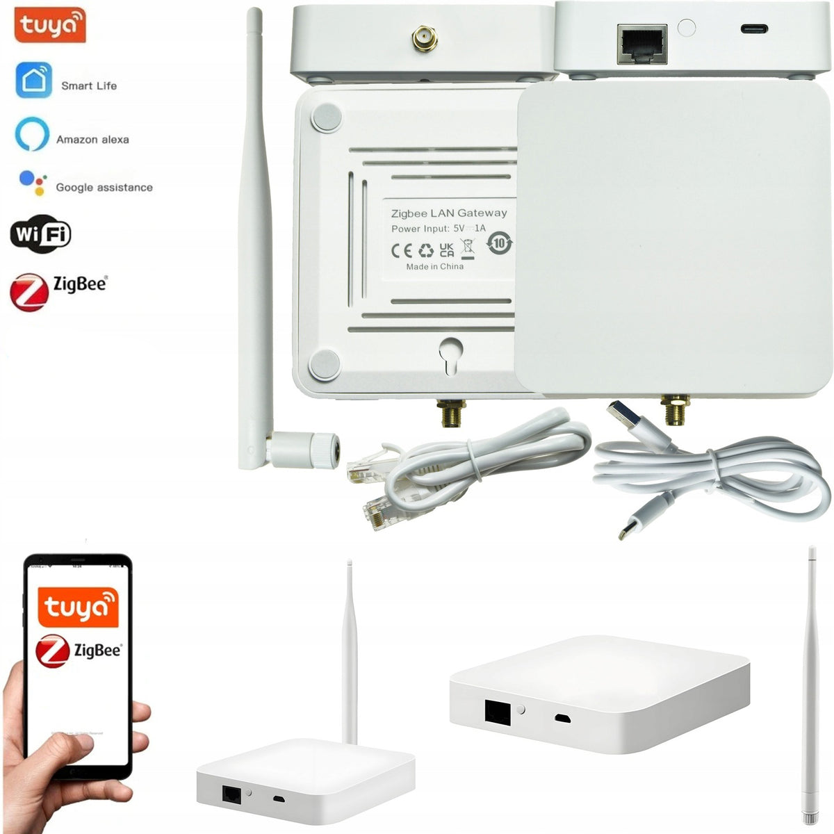 Gate Control Unit ZigBee 3.0 TUYA Smart Life LAN Scene Memory ANTENNA 3dBi