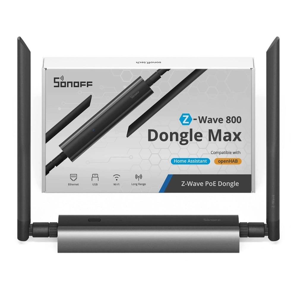 Gateway coordinator SONOFF Z-Wave 800 PoE Dongle Max MZG23 LAN WiFi USB Packaging status original