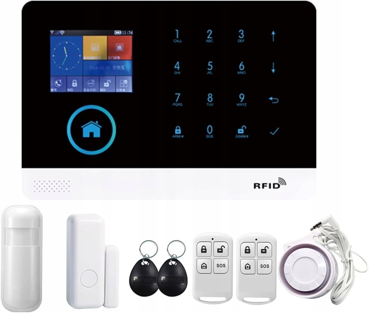GauTone burglar alarm system WiFi GSM Y643