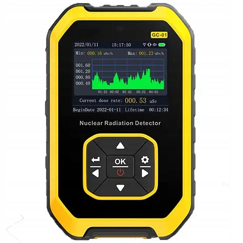 Geiger counter radiation tester dosimeter FNIRSI GC01LCD and AKU Packaging status original