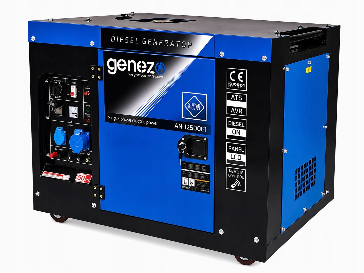 Generator set 1-F Genezo 9,5 KW AN-12500 E1 Manufacturer code AN-12500E1