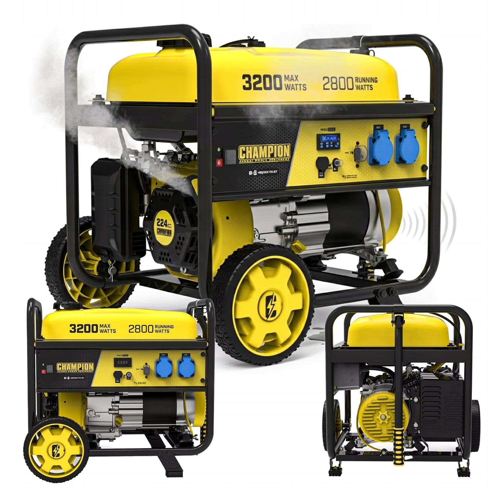 Generator set Champion 3200W single-phase AVR 18L 12h petrol