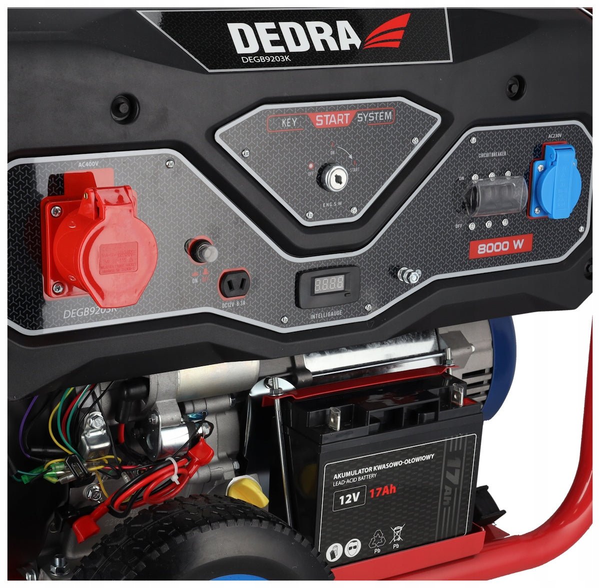 Generator set Current generator 8,3 kW AVR 230V 400V start el. DEDRA Manufacturer code DEGB9203K
