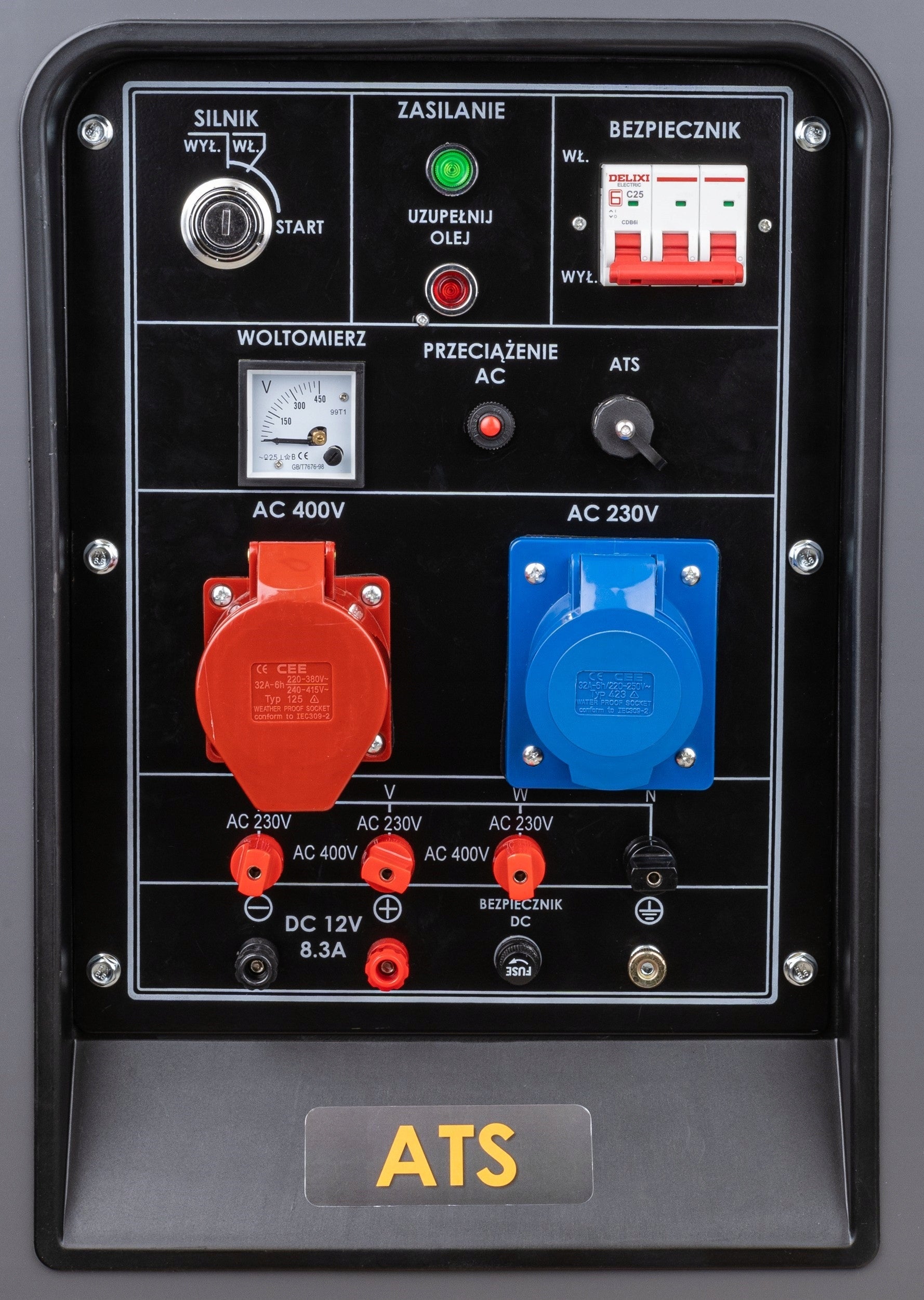 Generator set Diesel 18kW 230V 400V 12V ATS Manufacturer code PM-AGR-18000MD / PM1227