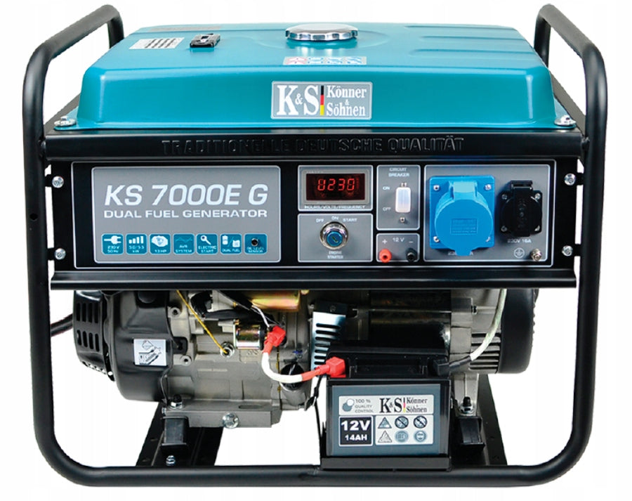 Generator set Gasoline and gas generator "Könner & Söhnen" KS 7000EG Brand Könner & Söhnen