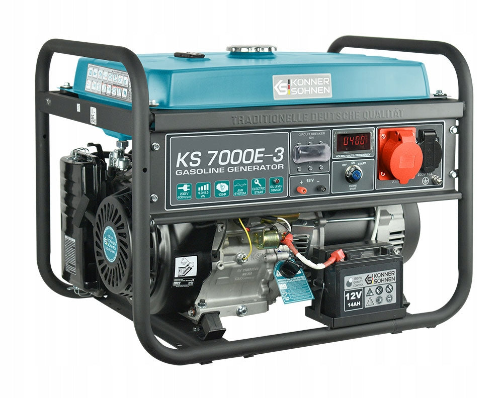 Generator set KS 7000E-3 petrol three-phase 5,5kW Manufacturer code KS 7000E-3