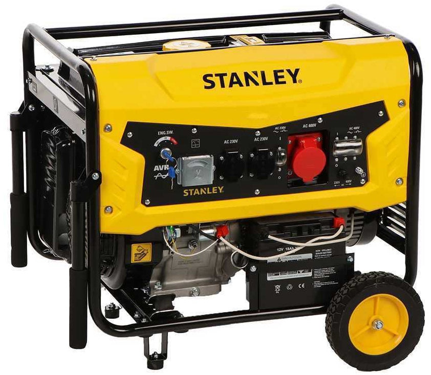 Generator set SG7500 three-phase Stanley 7,5 kW petrol 2 days supply Packaging status original