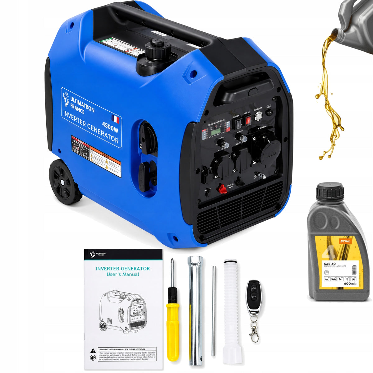 Generator set inverter generator 4kW AVR on wheels ULT-4500