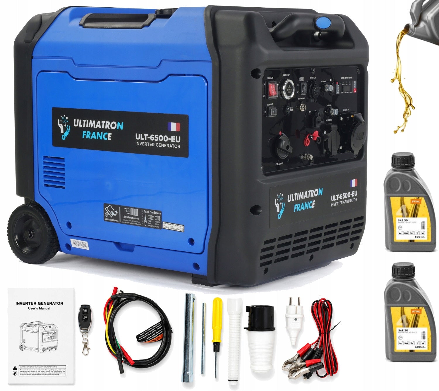 Generator set inverter generator 6,2kW AVR on wheels ULT-6500