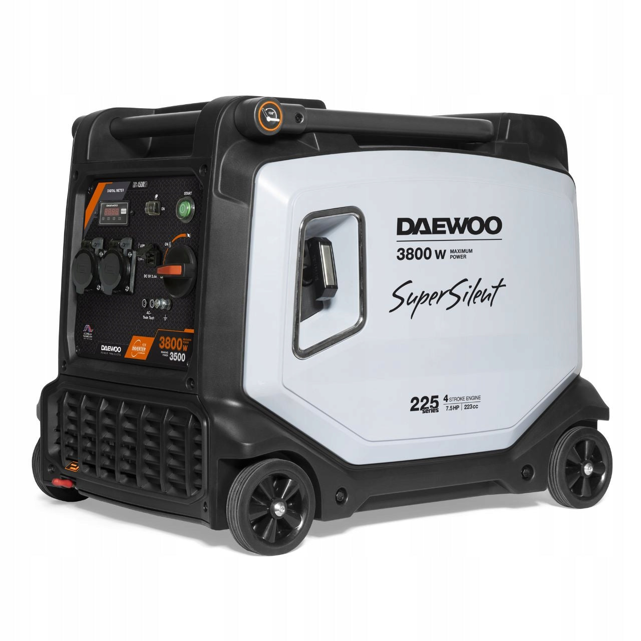 Generator set portable single-phase Daewoo 3800 W petrol