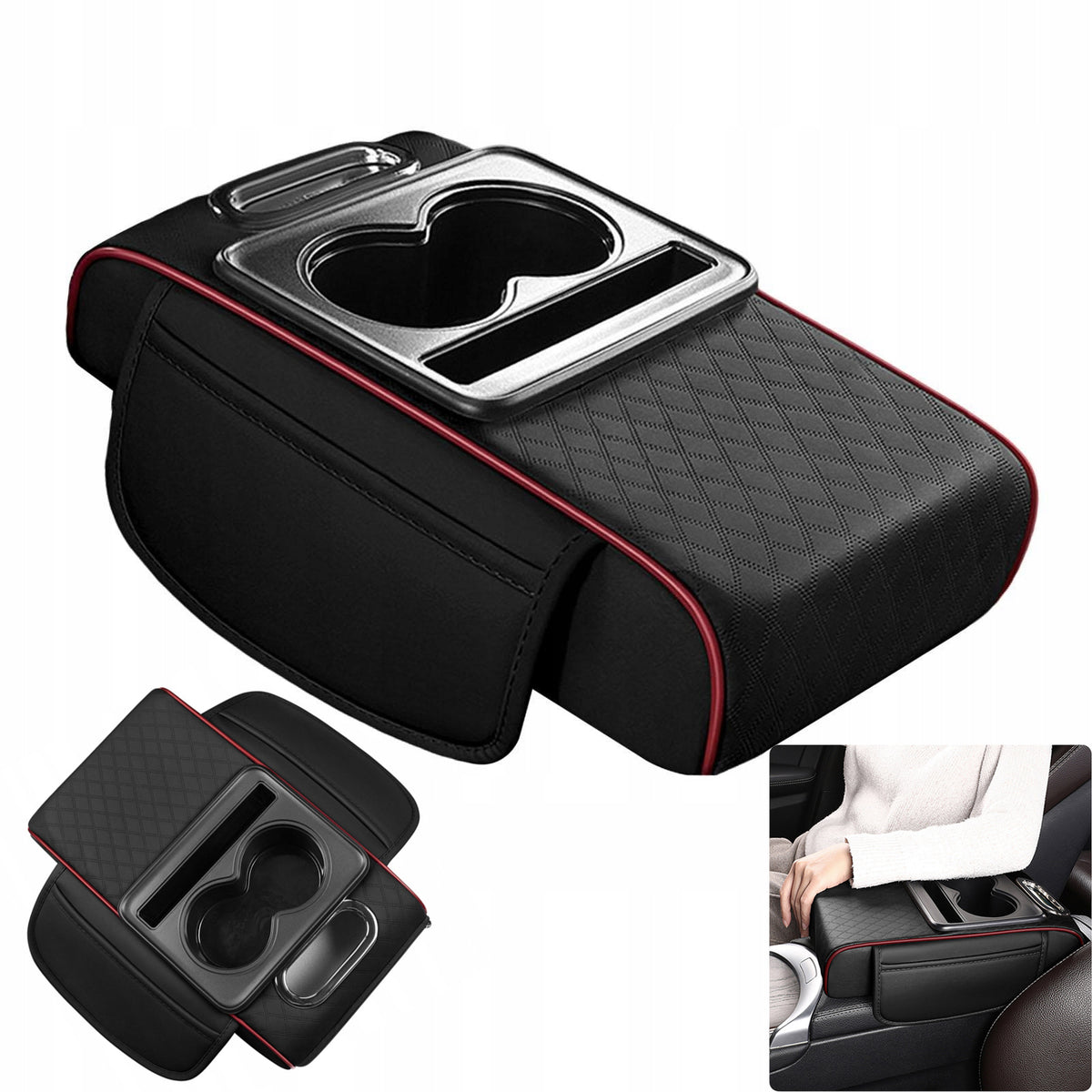 Generic Car Center Console Pad Multipurpose Car Armrest Cushion for Style H