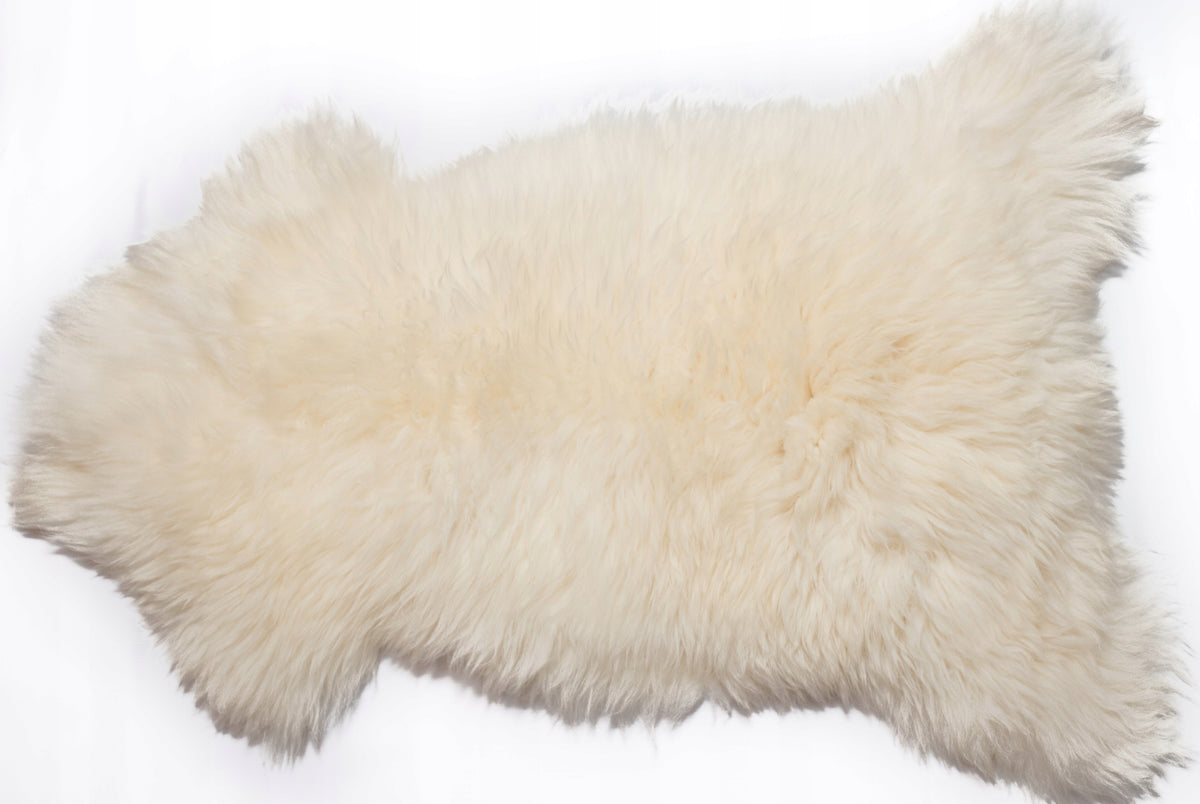 Genuine Sheepskin Rug White Natural Dense Fur