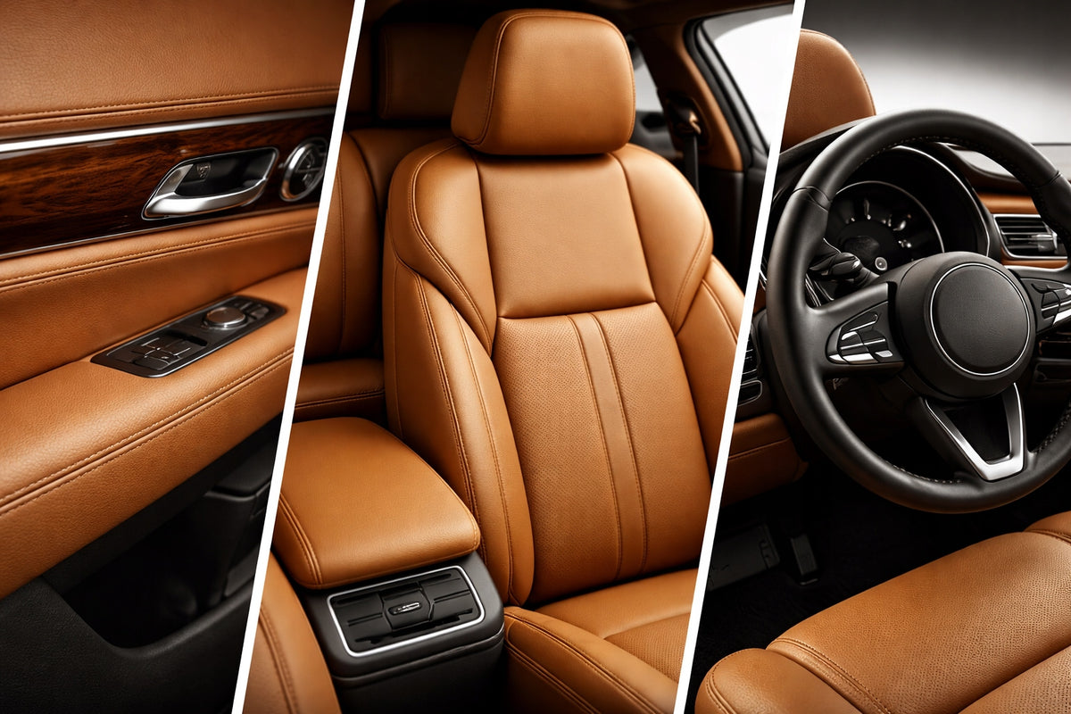 Genuine leather car full grain nappa PREMIUM BMW LAMBO 2.0-2.5 m2