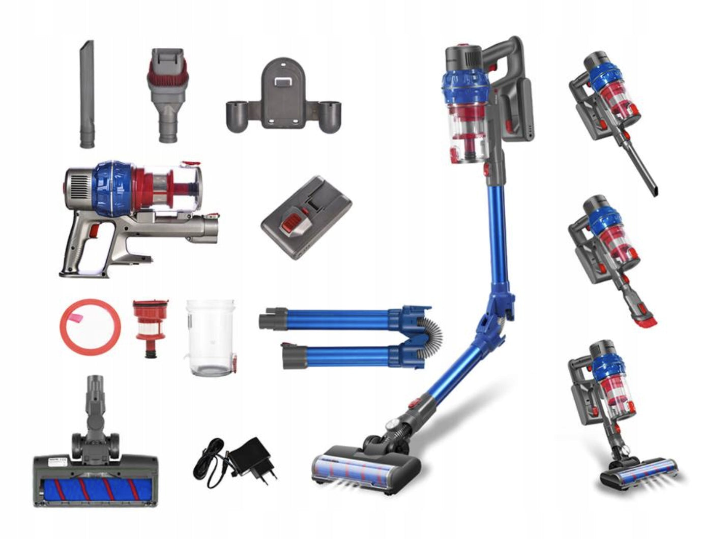 German Upright Vacuum Cleaner Wireless Swiss Pro+ 18 KPA, with LED 250W Packaging status original