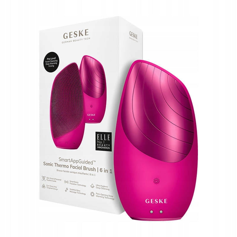 Geske 6in1 Thermal Face Toothbrush Magenta