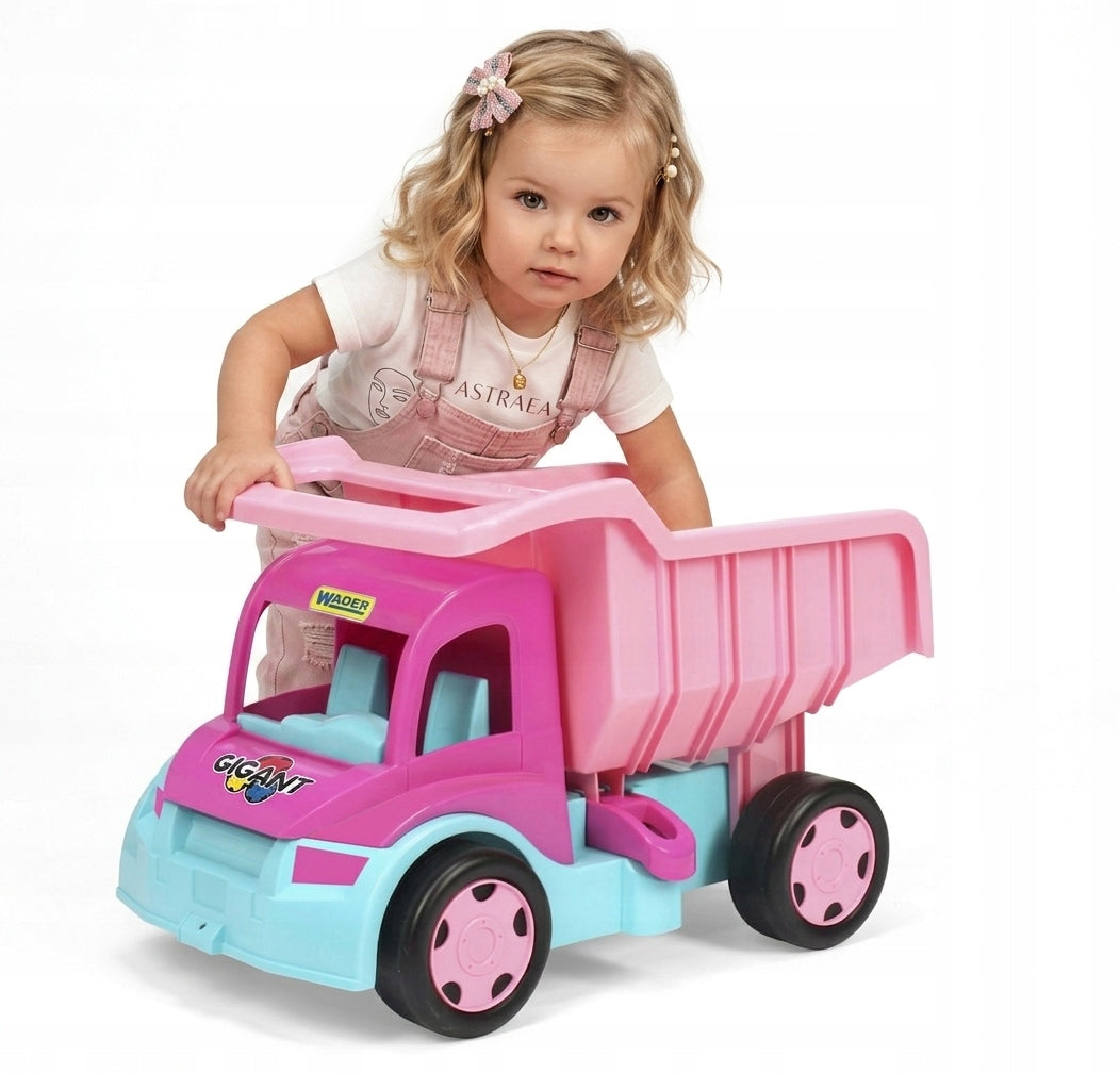 Giant Dump Truck Pink - Large Vehicle 65006 WADER for Children