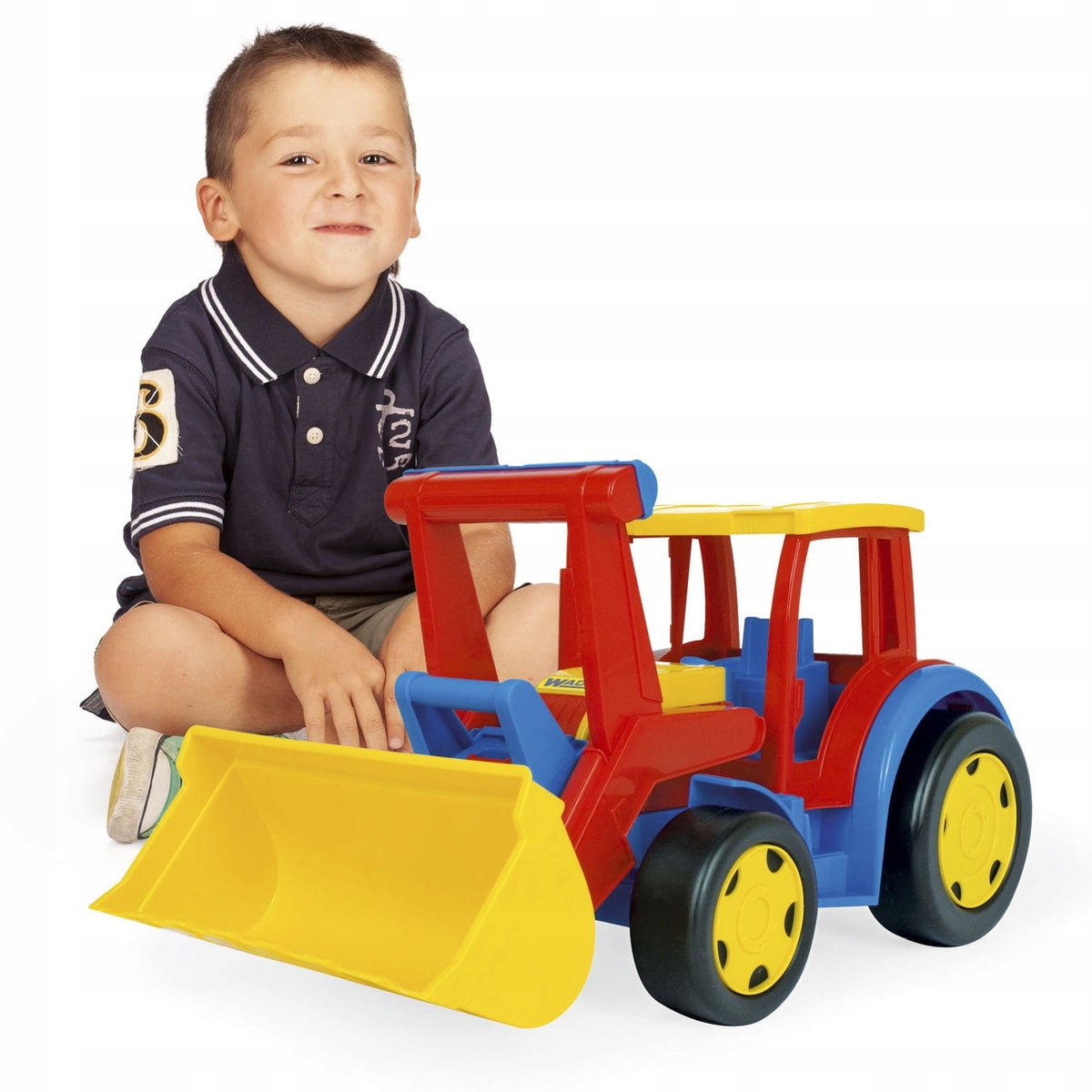 Giant Tractor Charger WADER – large construction vehicle red-yellow