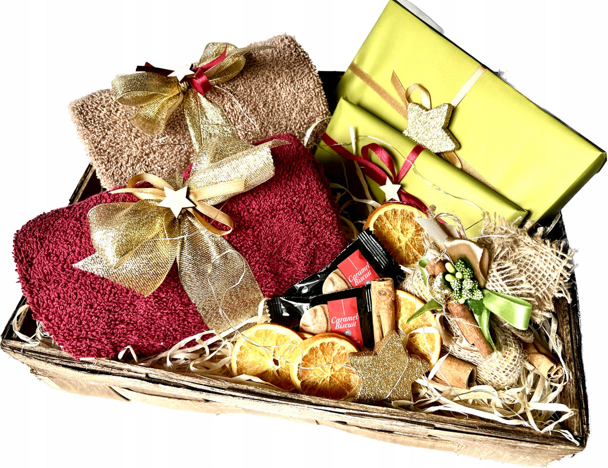 Gift Set LARGE Christmas Gift Christmas Tree Basket Manufacturer code dla Rodziców Mamy i Taty Babci Szefowej