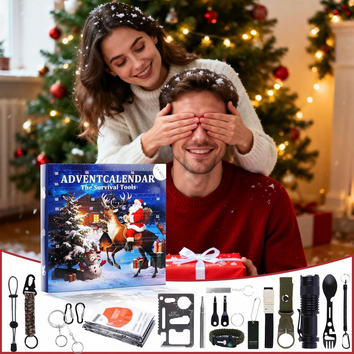 Gift for Man Survival Calendar With Tools Christmas EAN (GTIN) 4048886190565