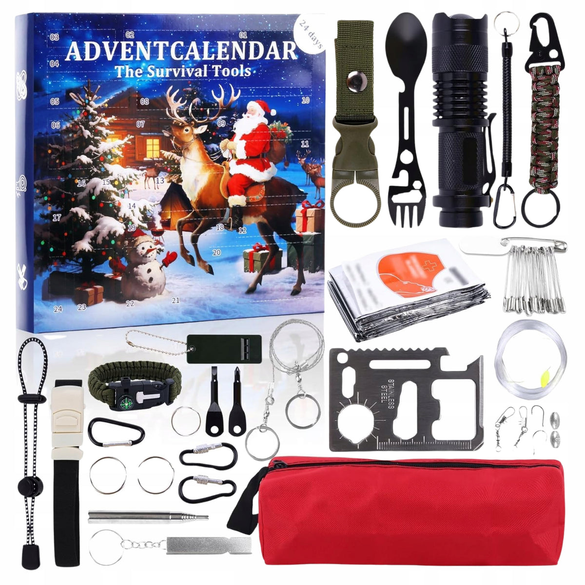 Gift for Man Survival Calendar With Tools Christmas