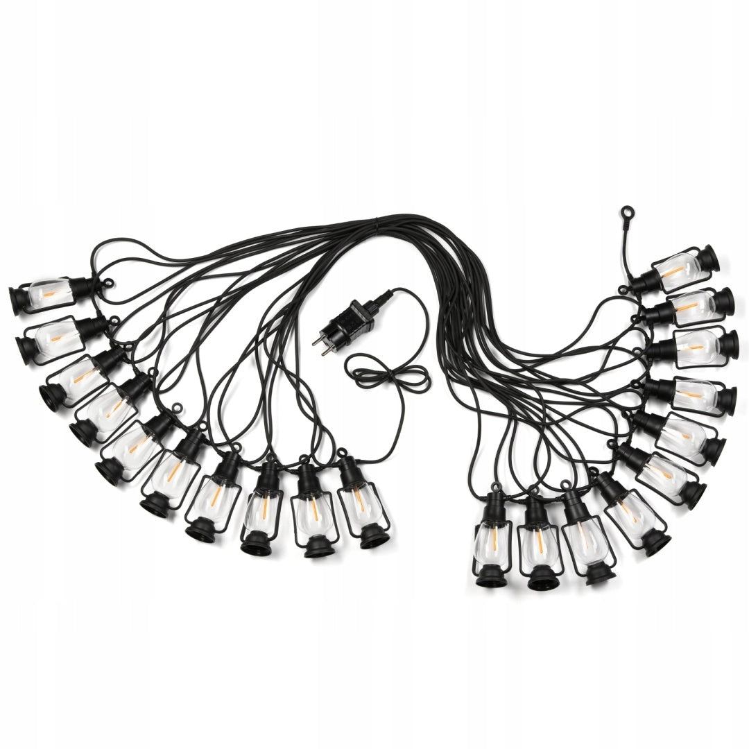 Girlanda swietlna LED ogrodowa GARLAND 20 x 3,6W LED 1800K