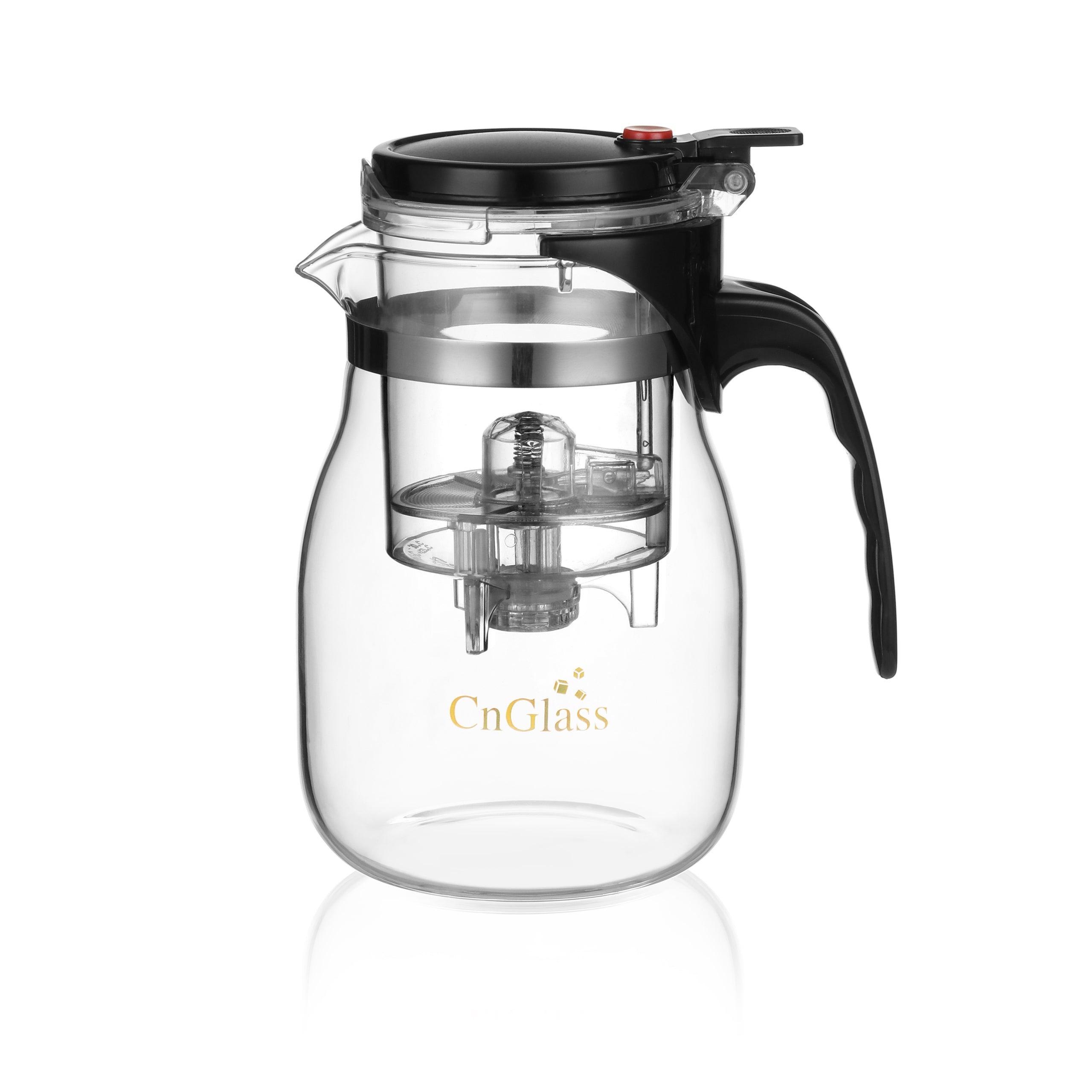 Glass Infuser Tea and Herb Pot Strainer CnGlass 750ml