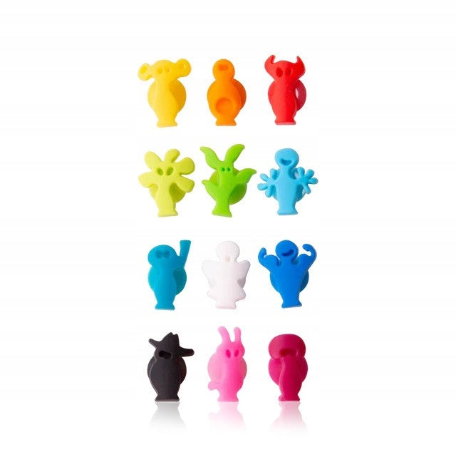 Glass Markers Party People VACU VIN Set of 12