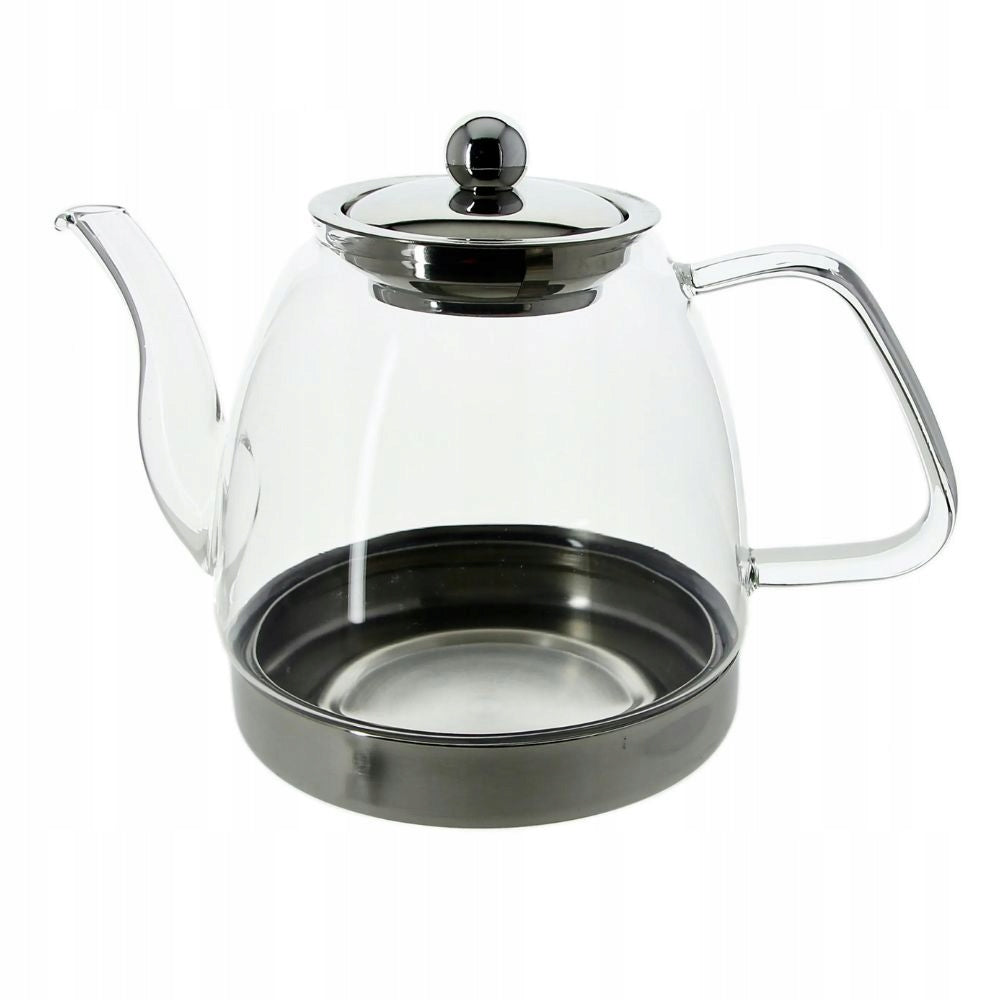 Glass Tea Pot For Induction 1,2L Infuser Steel Filter