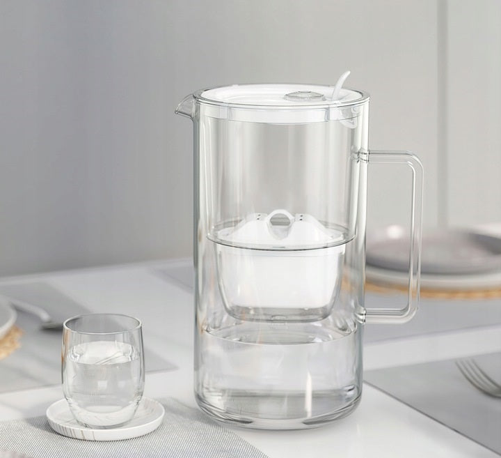 Glass filter jug Aquaphor Glass 2,5l BLACK with 1x Maxfor Mg cartridge Dominant color black
