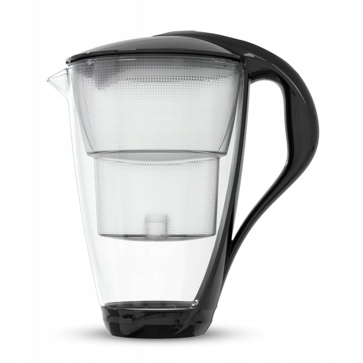 Glass filter jug Dafi CRYSTAL LED black 3 Unimax cartridges Packaging status original