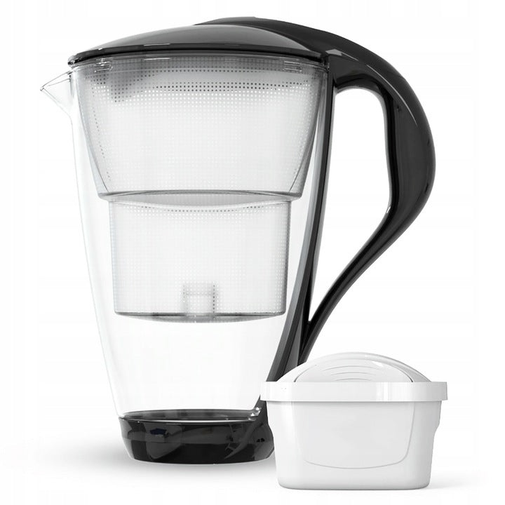 Glass filter jug Dafi Crystal LED + 1 filter UNIMAX BLACK Model Crystal